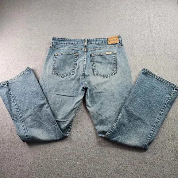 Signature by Levi Strauss & Co. Bootcut Jeans Women's 10 Blue Stretch Low Rise - Picture 2 of 15
